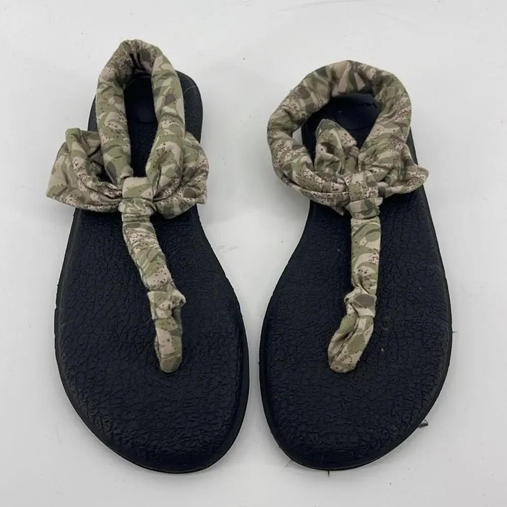 NWOT Sanuk yoga mat sling back sandals sz 7